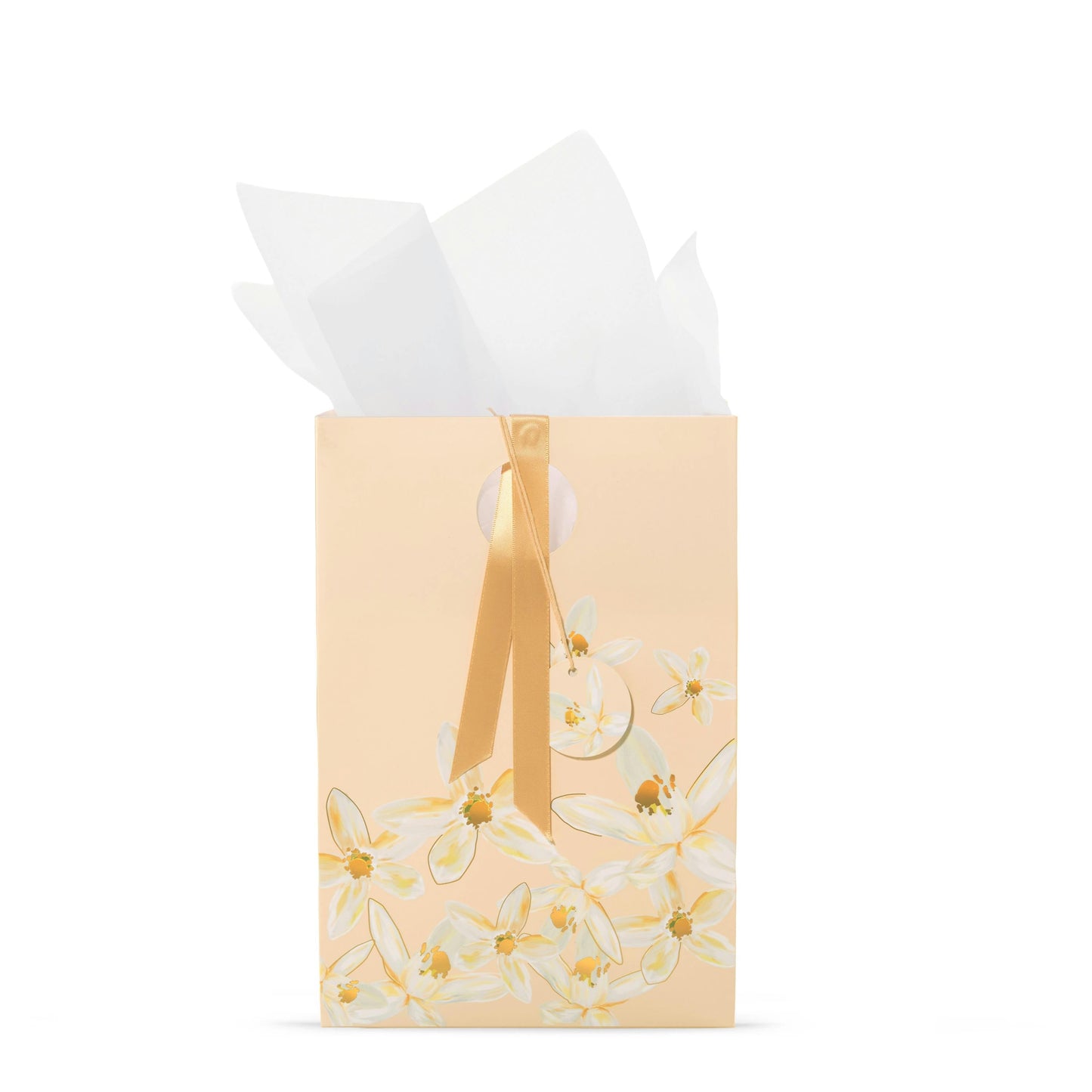 Peach Jasmine Floral Gift Bag KSPZ